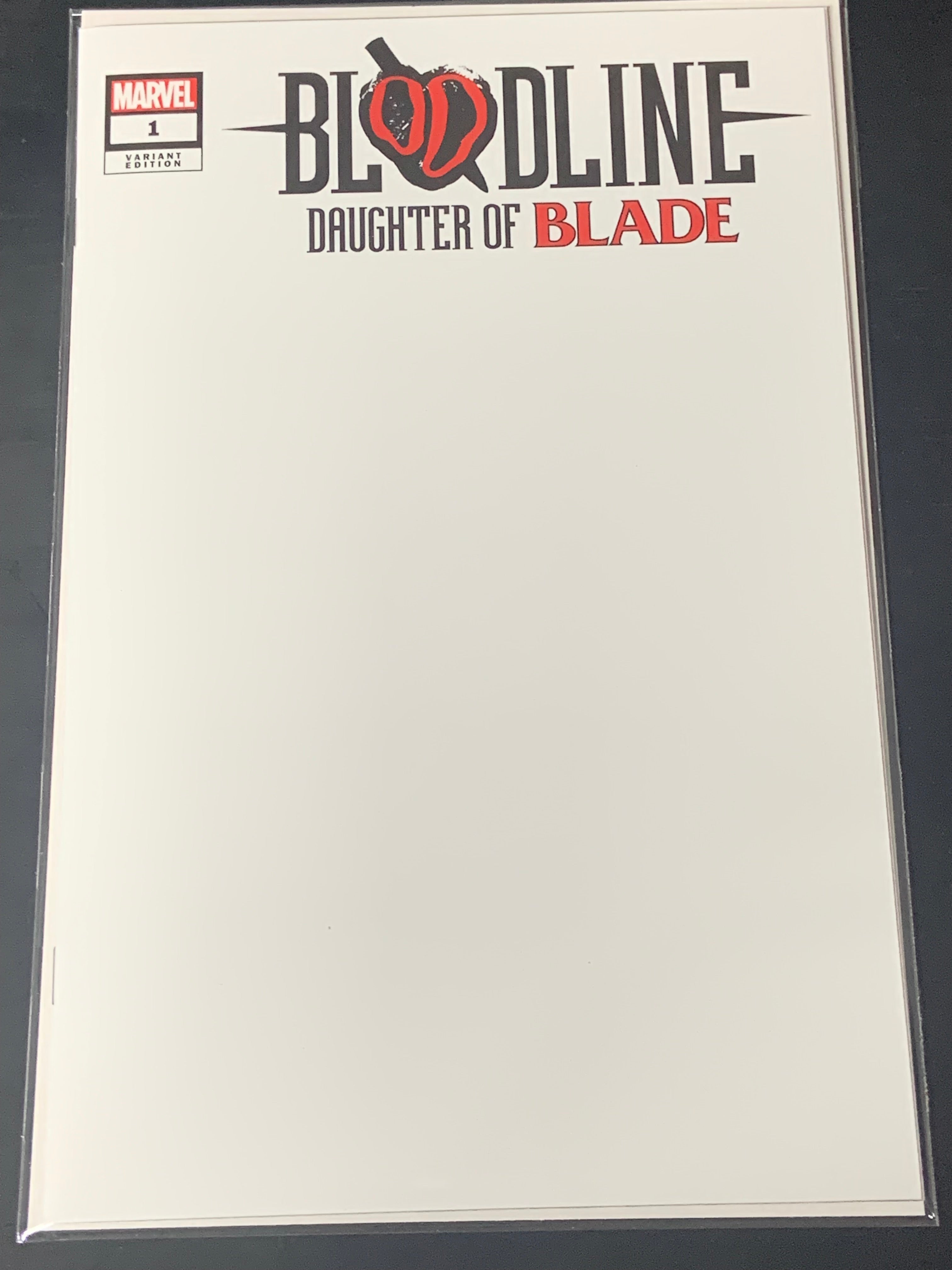 Bloodline Daughter of Blade 1 Marvel 2023 Blank Sketch Variant