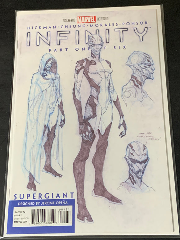 Infinity 1 Marvel 2013 1:50 Variant, 1st App of the Black Order