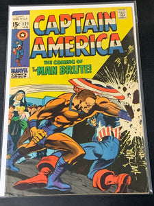 Captain America 121 Marvel 1970 1st App of Man Brute