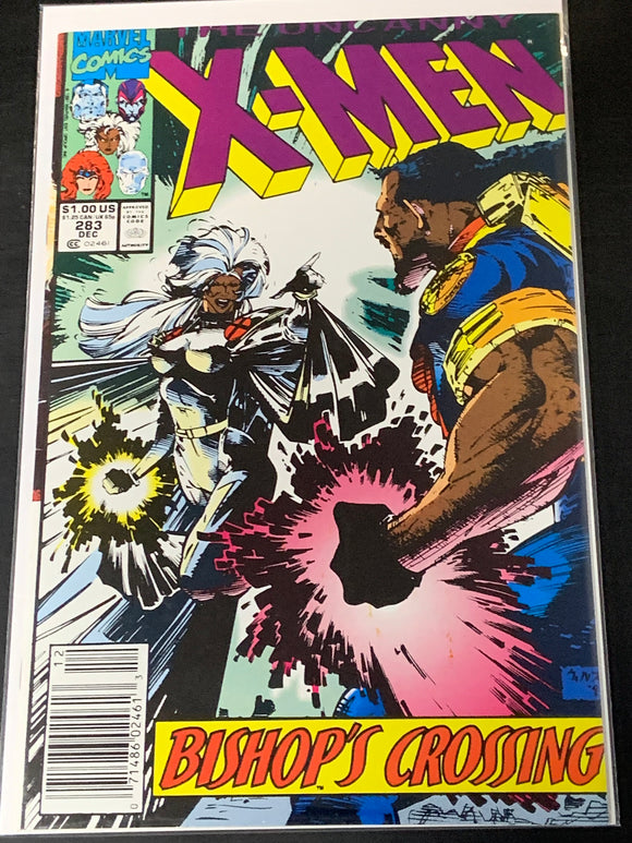 X-Men 283 1991 1st Full app of Bishop, Newsstand