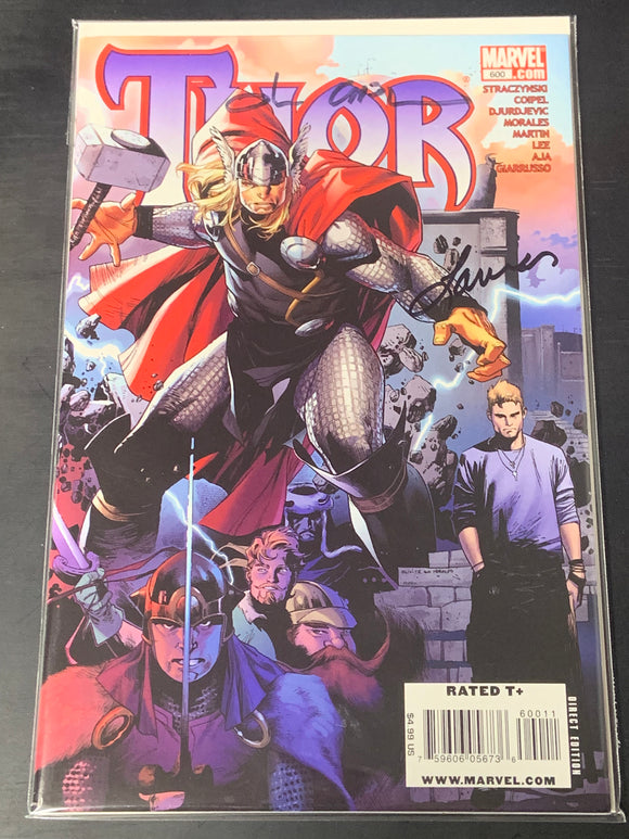 Thor 600 Marvel 2009 Double Signed