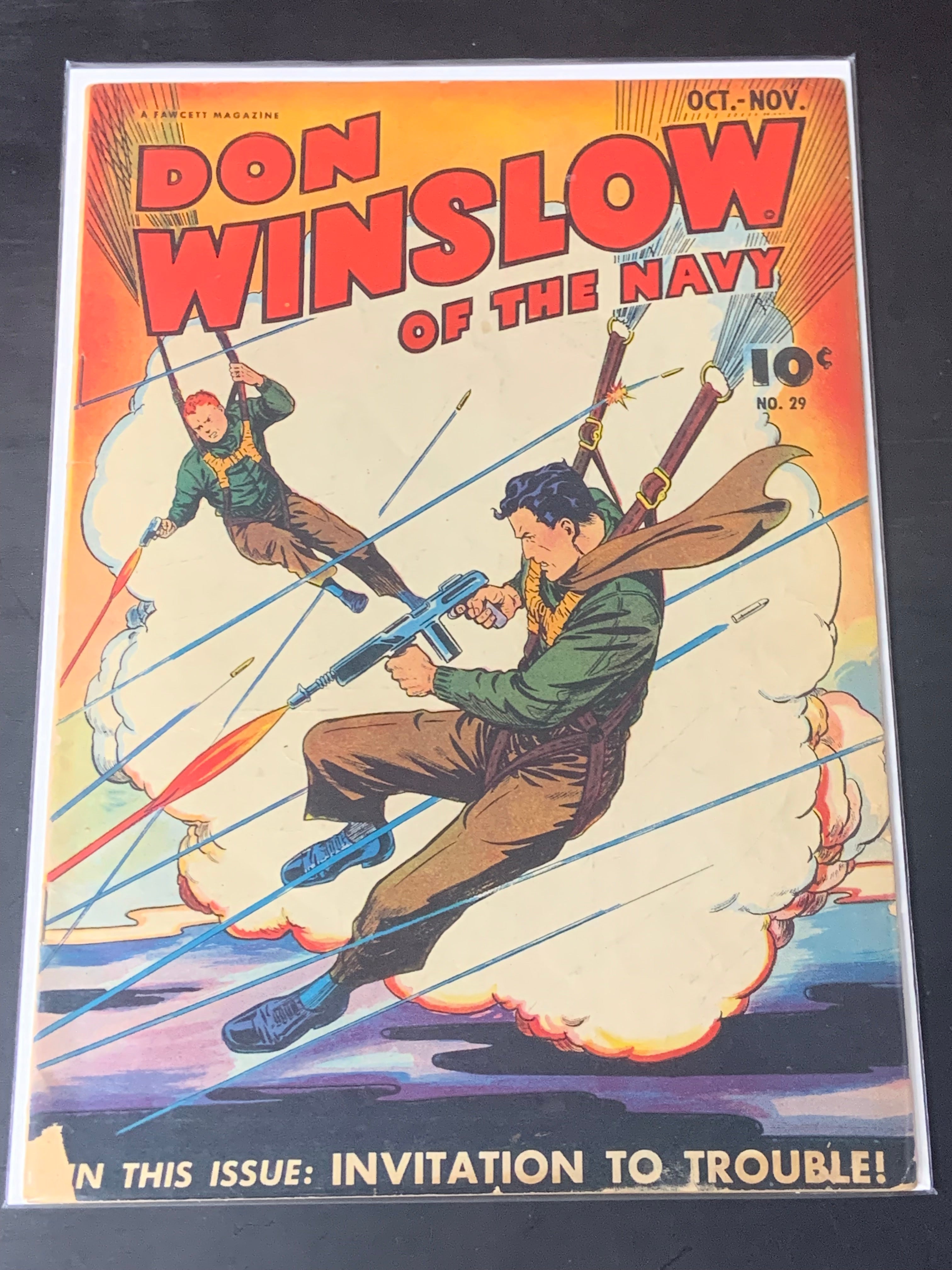 Don Winslow Of The Navy 29 Rare Golden Age WW2 Comic 1945