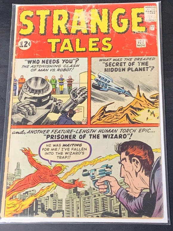 Strange Tales 102 1962 1st App of Origin of the Wizard