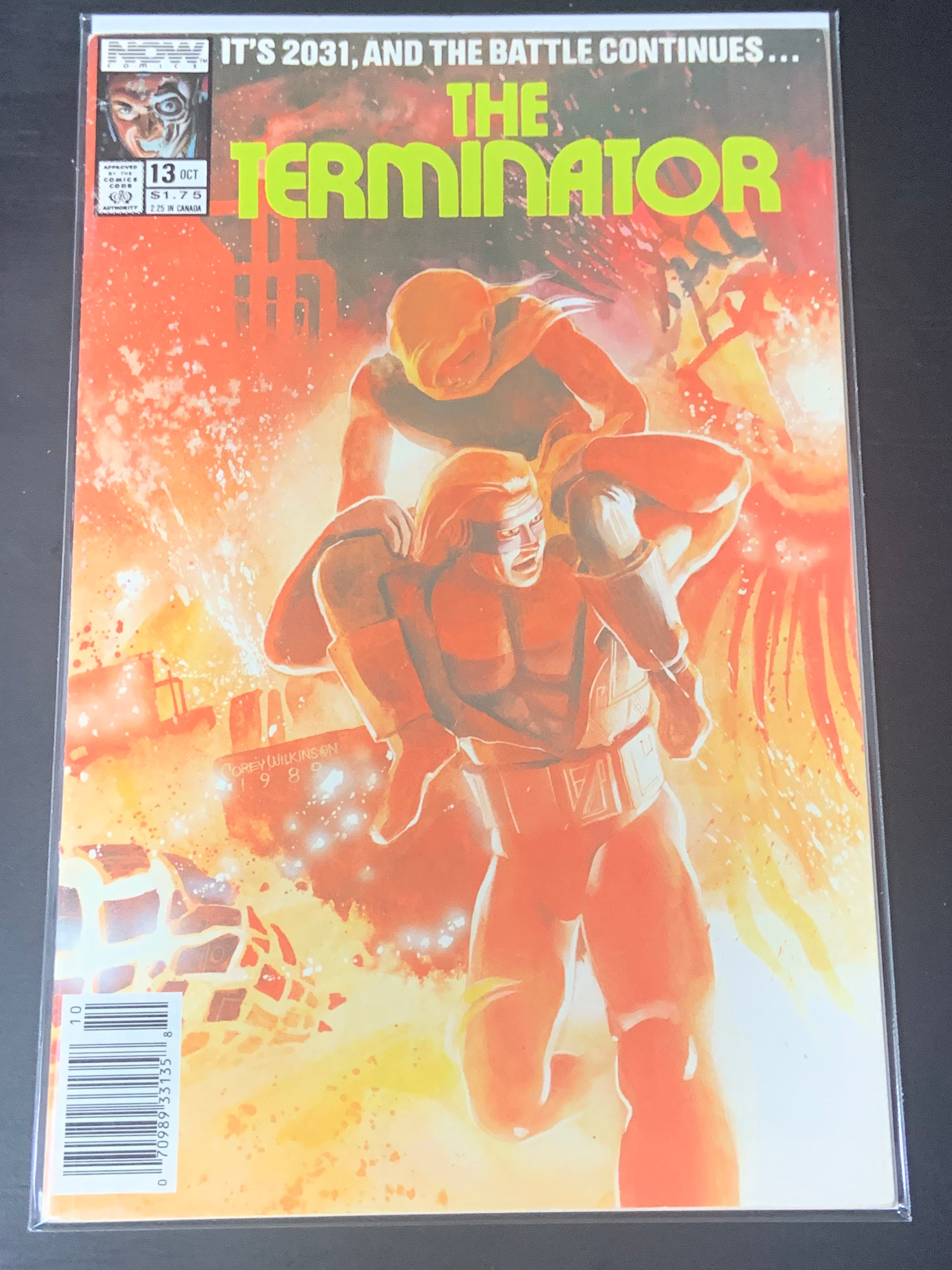 The Terminator 13 Now Comics 1989 Newsstand