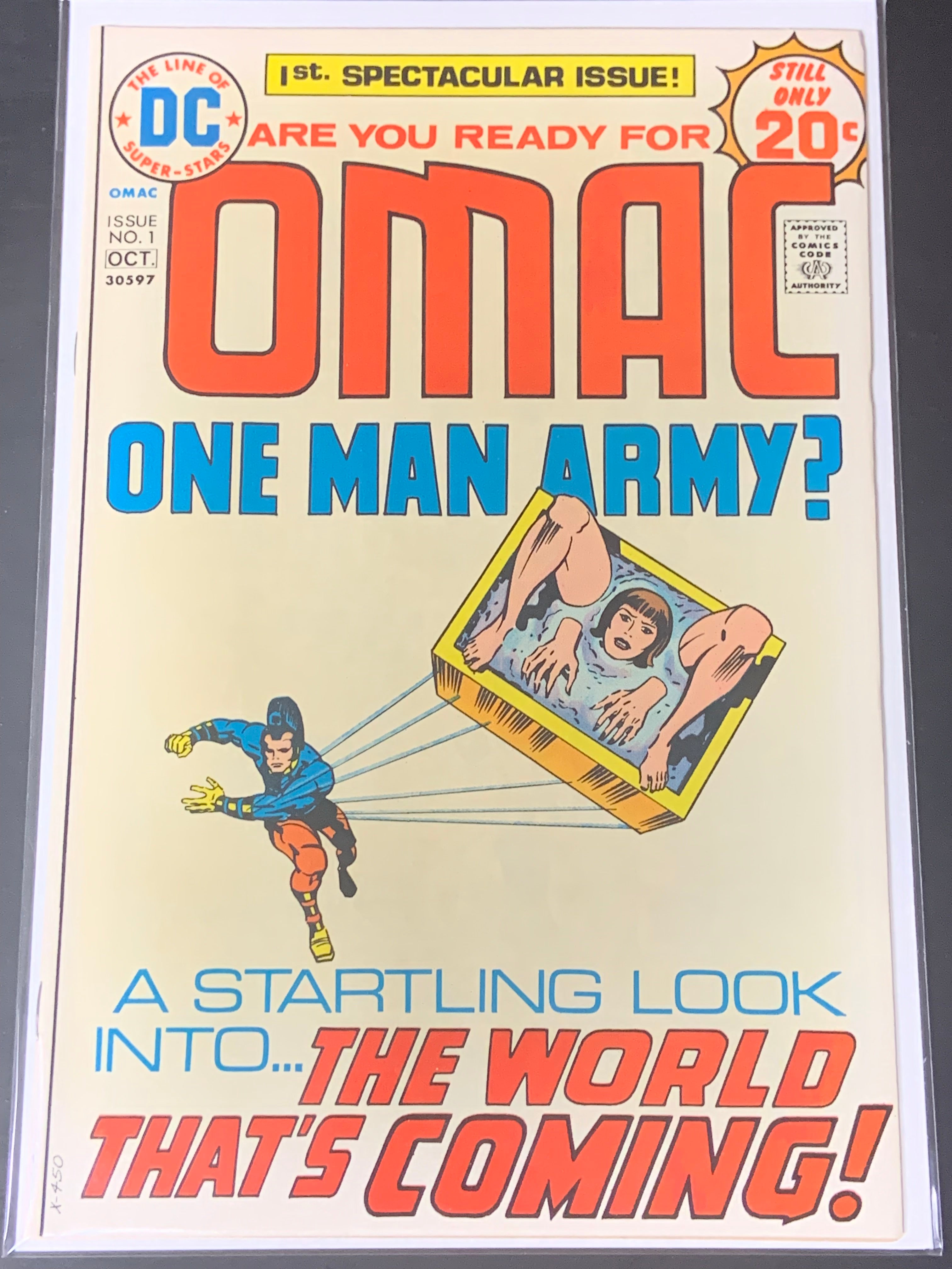 Omac 1 DC 1974 1st App & Origin Of One Man Army Corps