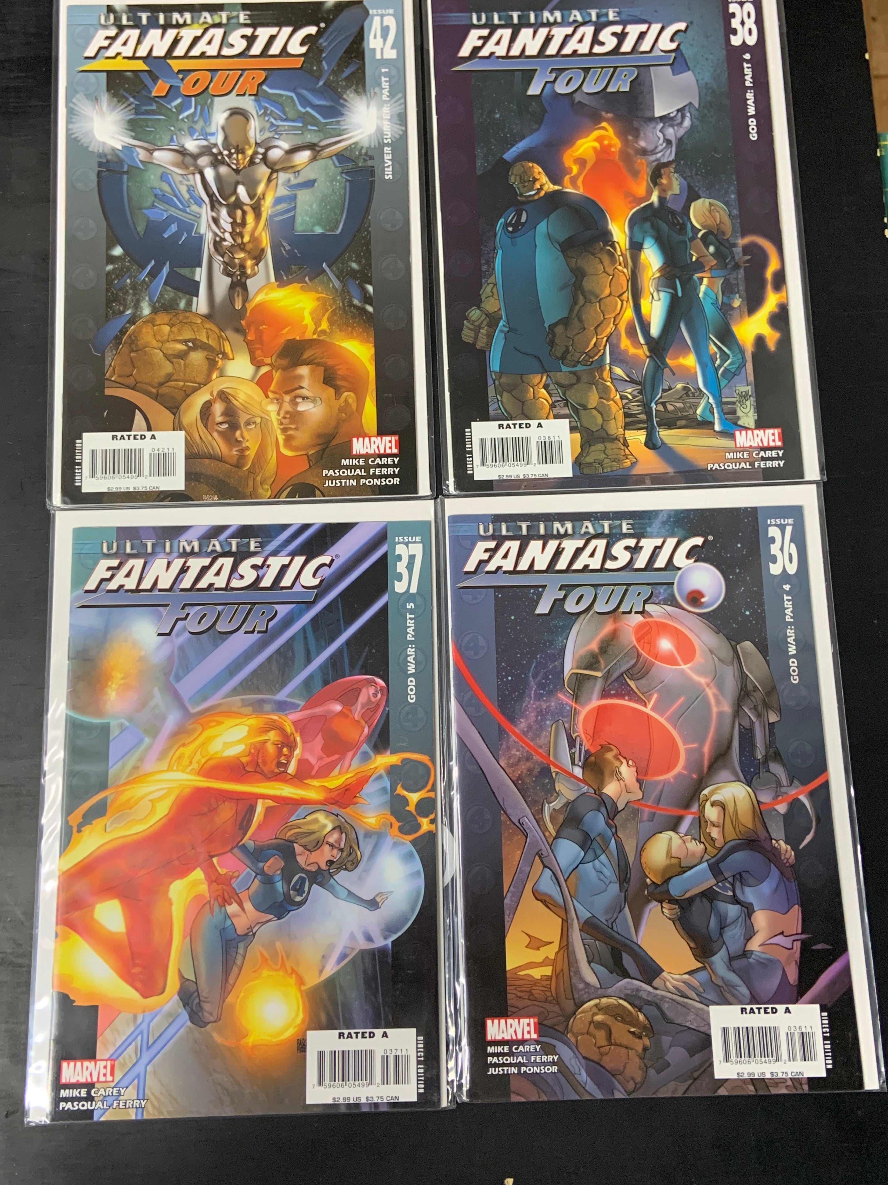 Ultimate Fantastic Four Set Marvel 2004 Series 10 Issues
