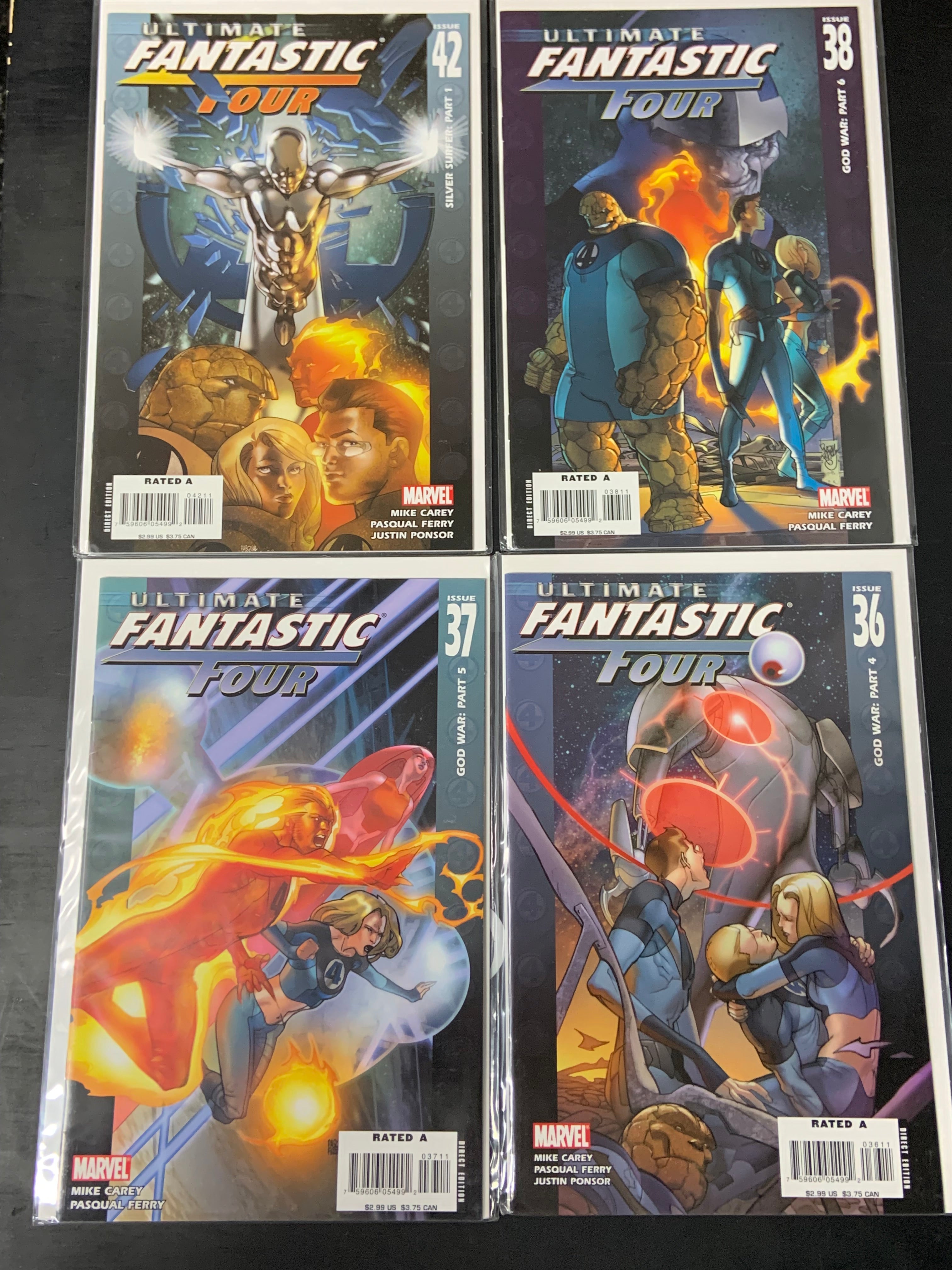 Ultimate Fantastic Four Set Marvel 2004 Series 10 Issues