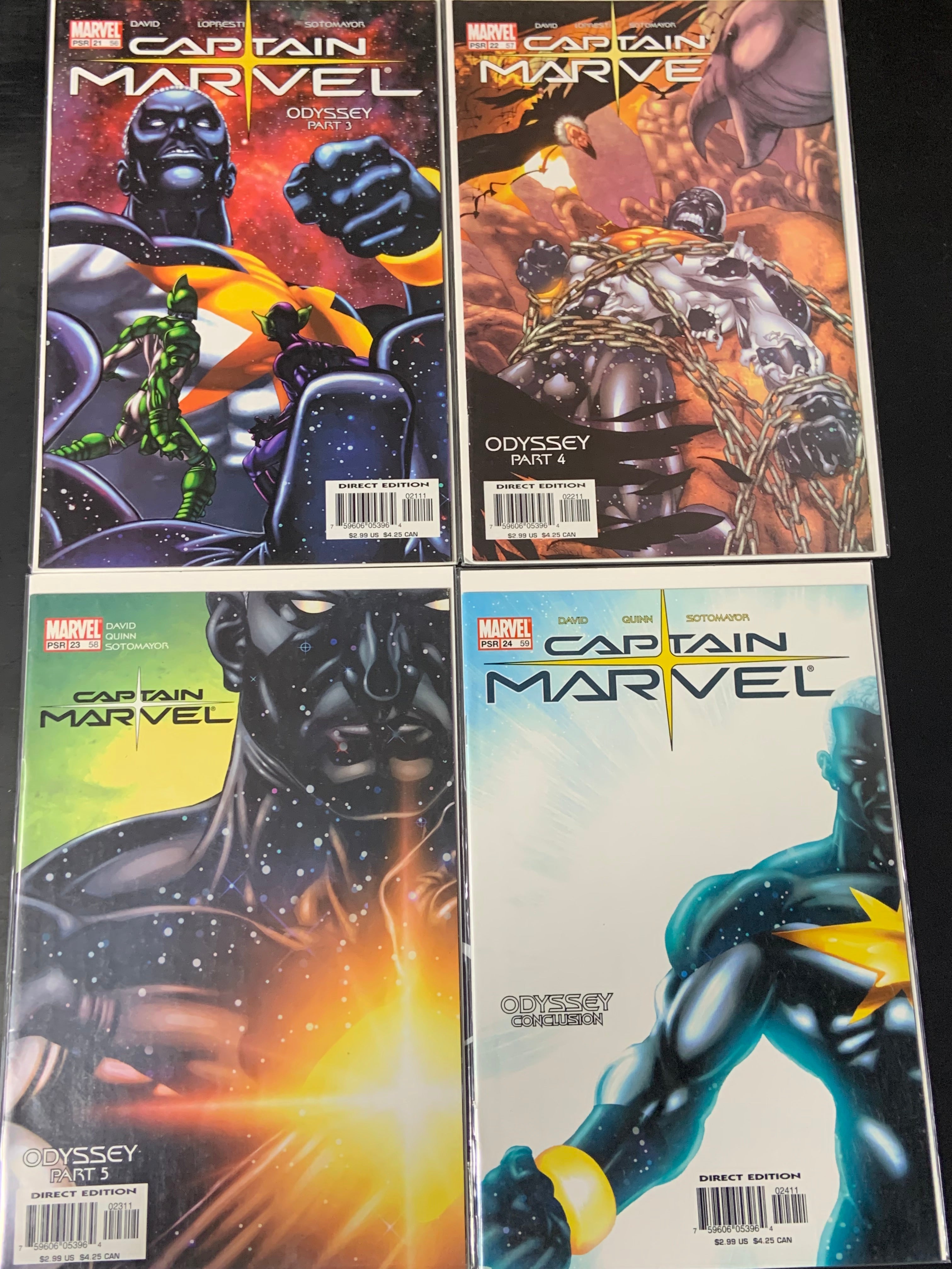 Captain Marvel 2002 Series 9 Issue Set