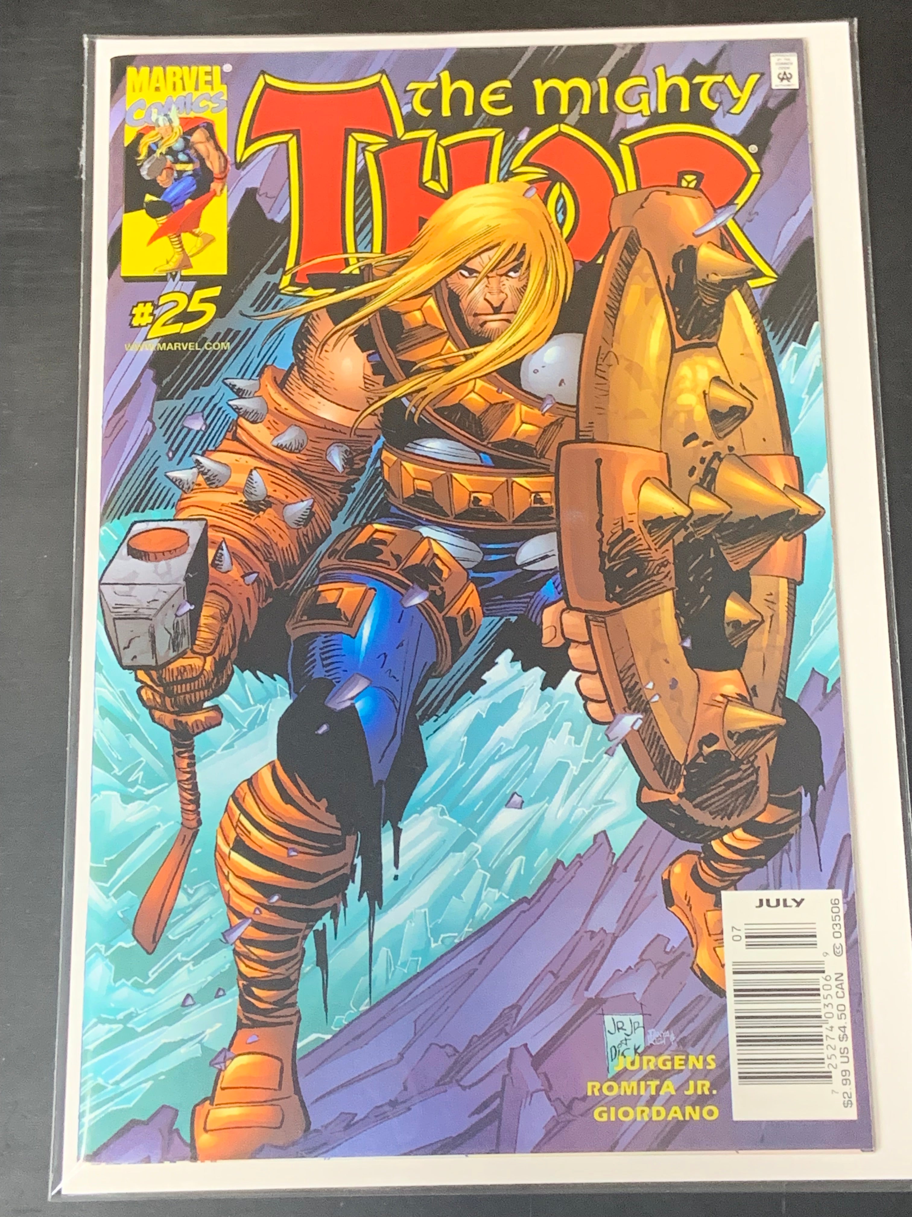 Thor 25 Marvel 2000 Very Scarce Non-Foil Newsstand Variant