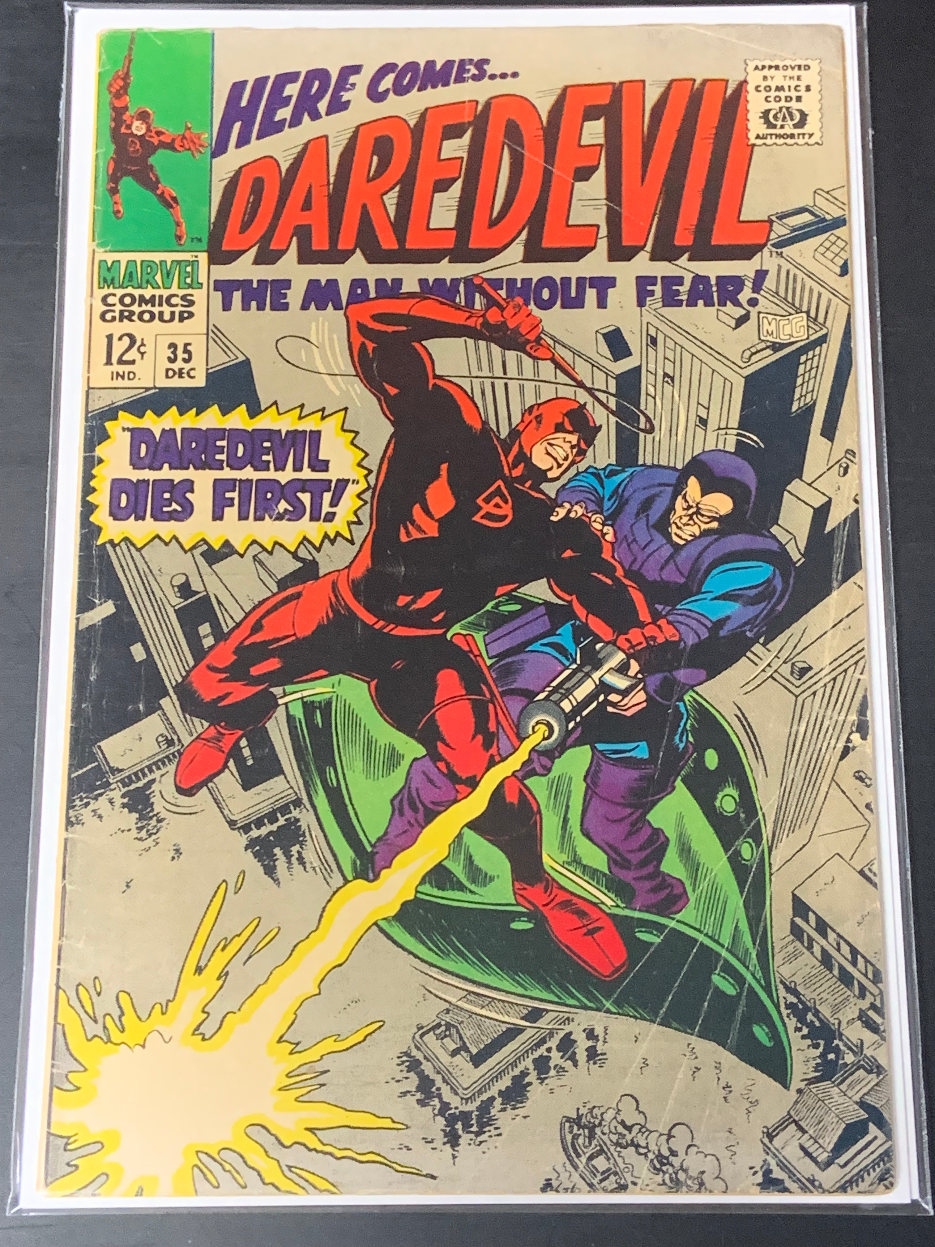 Daredevil 35 Marvel 1967 Early Silver Age Daredevil "Daredevil Dies First!"