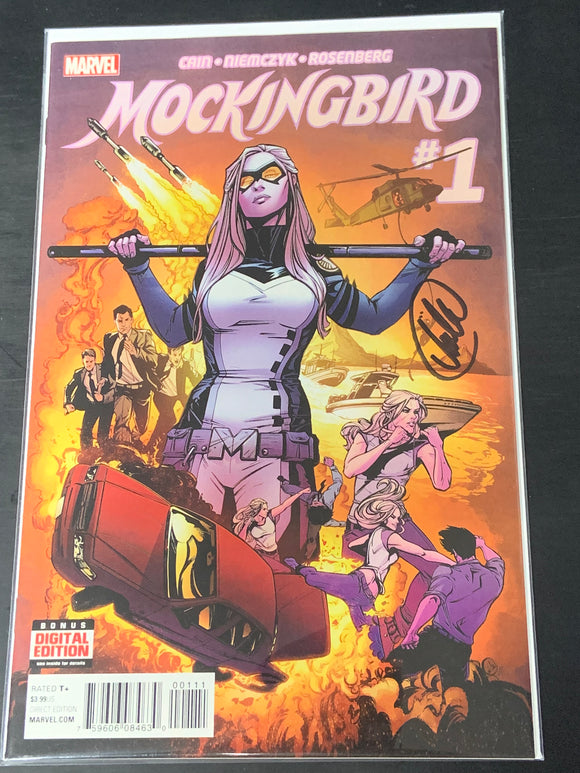 Mockingbird 1 Marvel 2016 1st Solo Series, Signed by Joelle Jones