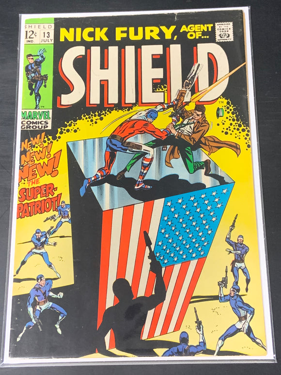 Nick Fury Agent of Shield 13 Marvel 1969 1st App of Super Patriot