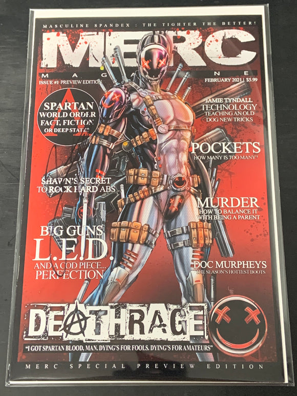 Merc Special Preview Edition 2021 1st App of Deathrage Signed by Jamie Tyndall
