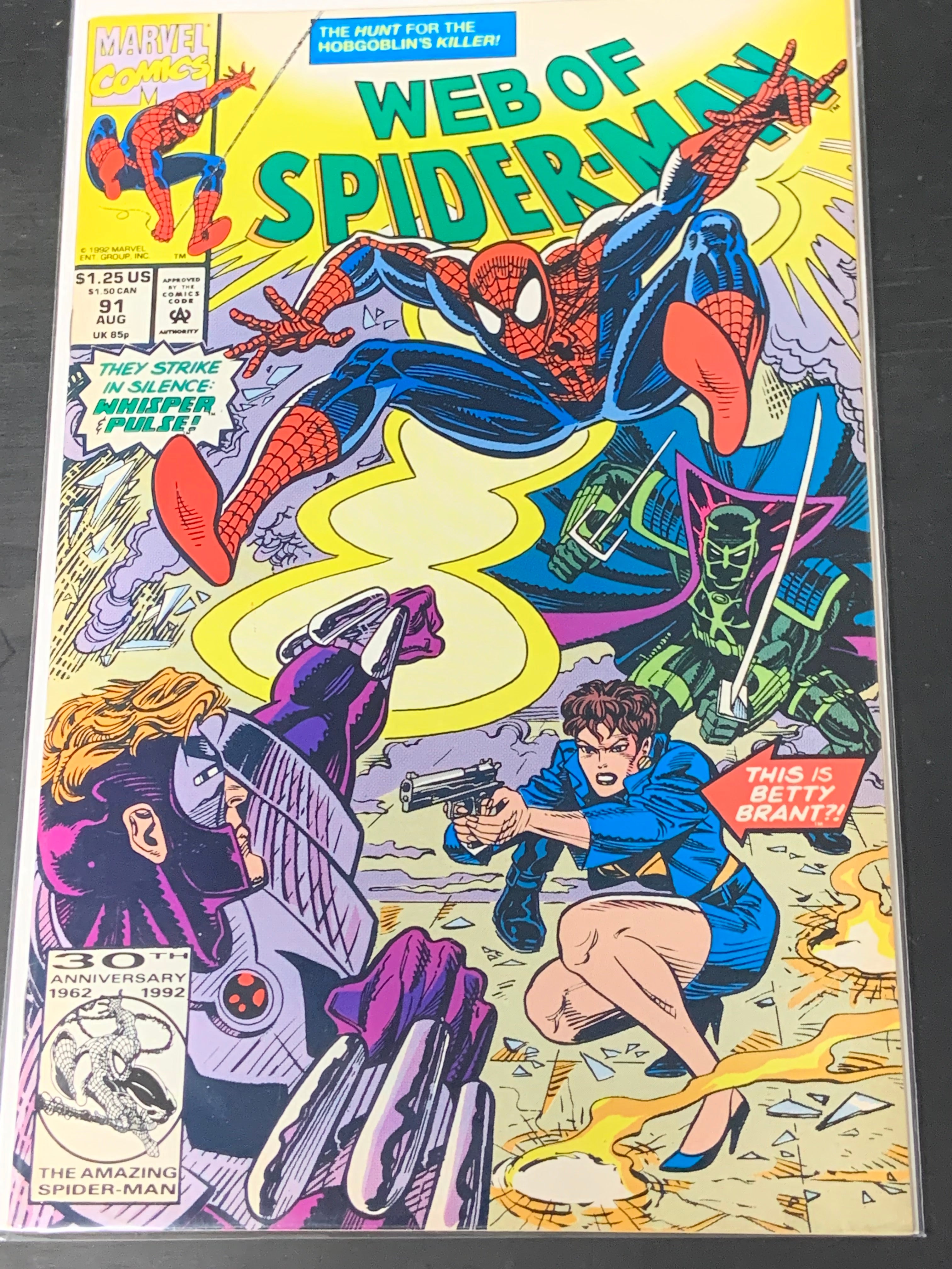 Web of Spider-man 91 Marvel 1992 Betty Brant