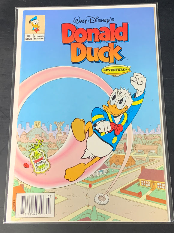 Walt Disney's Donald Duck 34 1993 Scarce Newsstand