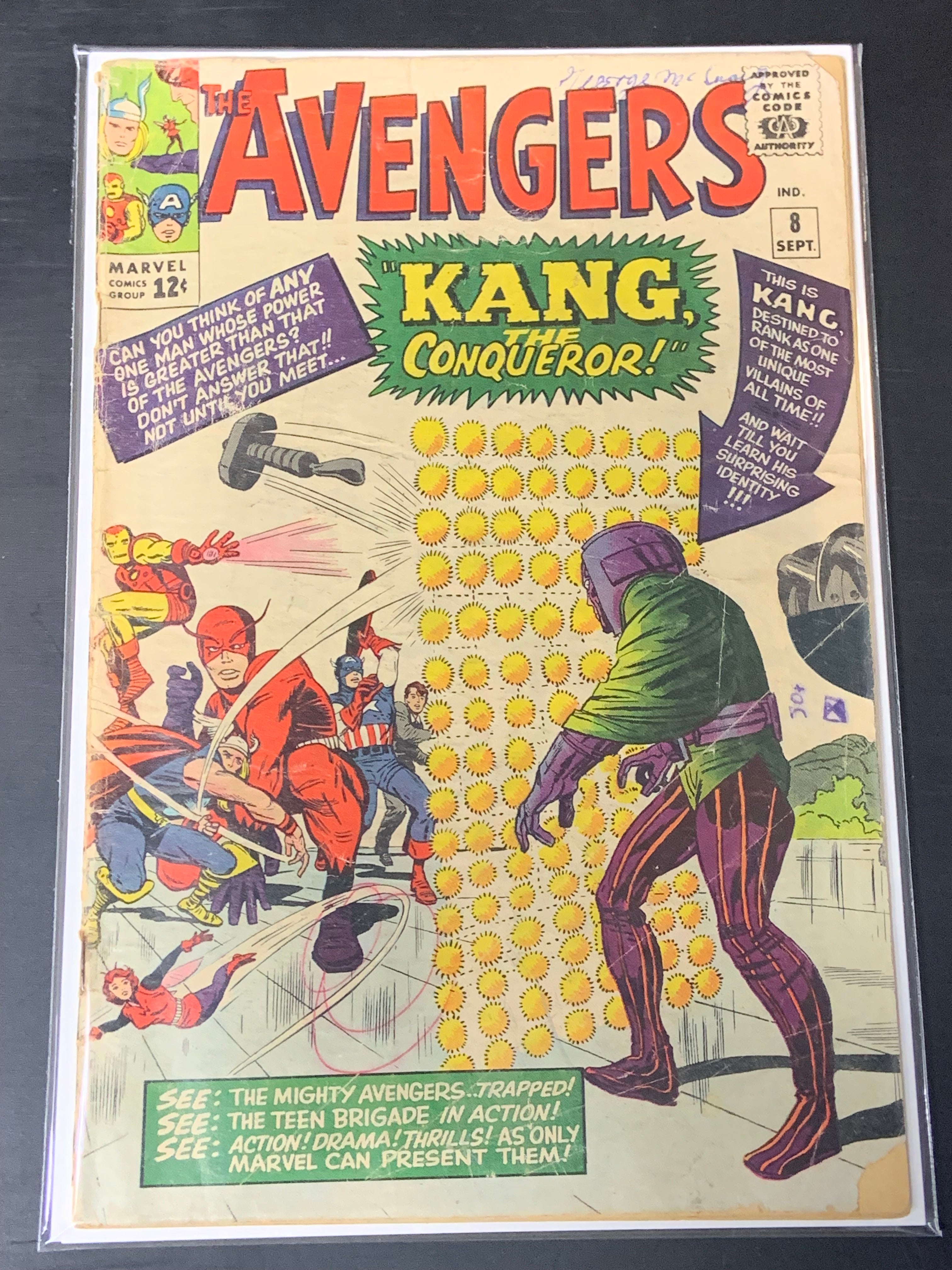 Avengers 8 Marvel 1964 1st App of Kang The Conqueror