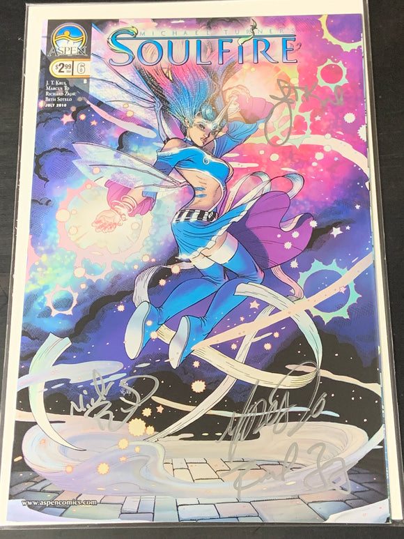 Michael Turner's Soulfire 6 Aspen 2010 Signed 4 Times