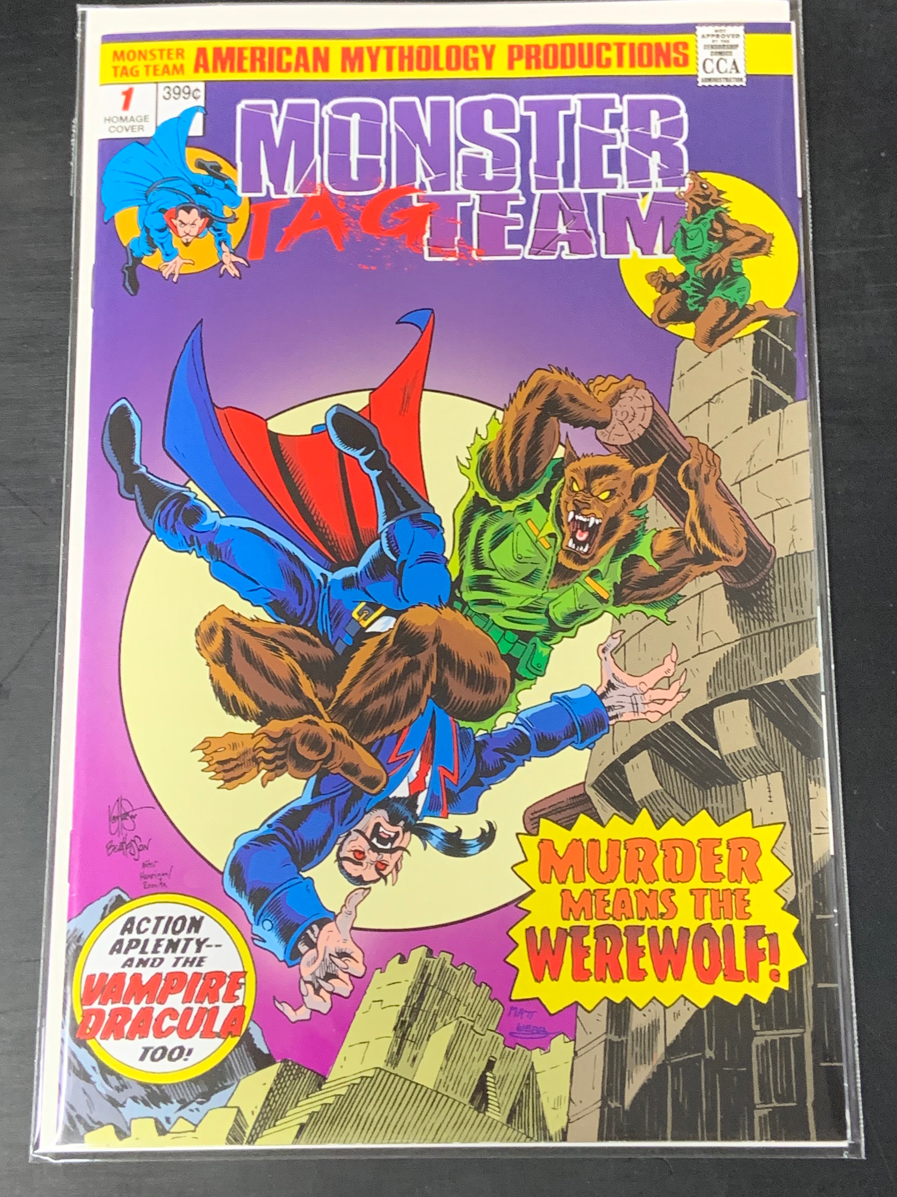 Monster Tag Team 1 American Mythology Productions 2023 Homage Variant