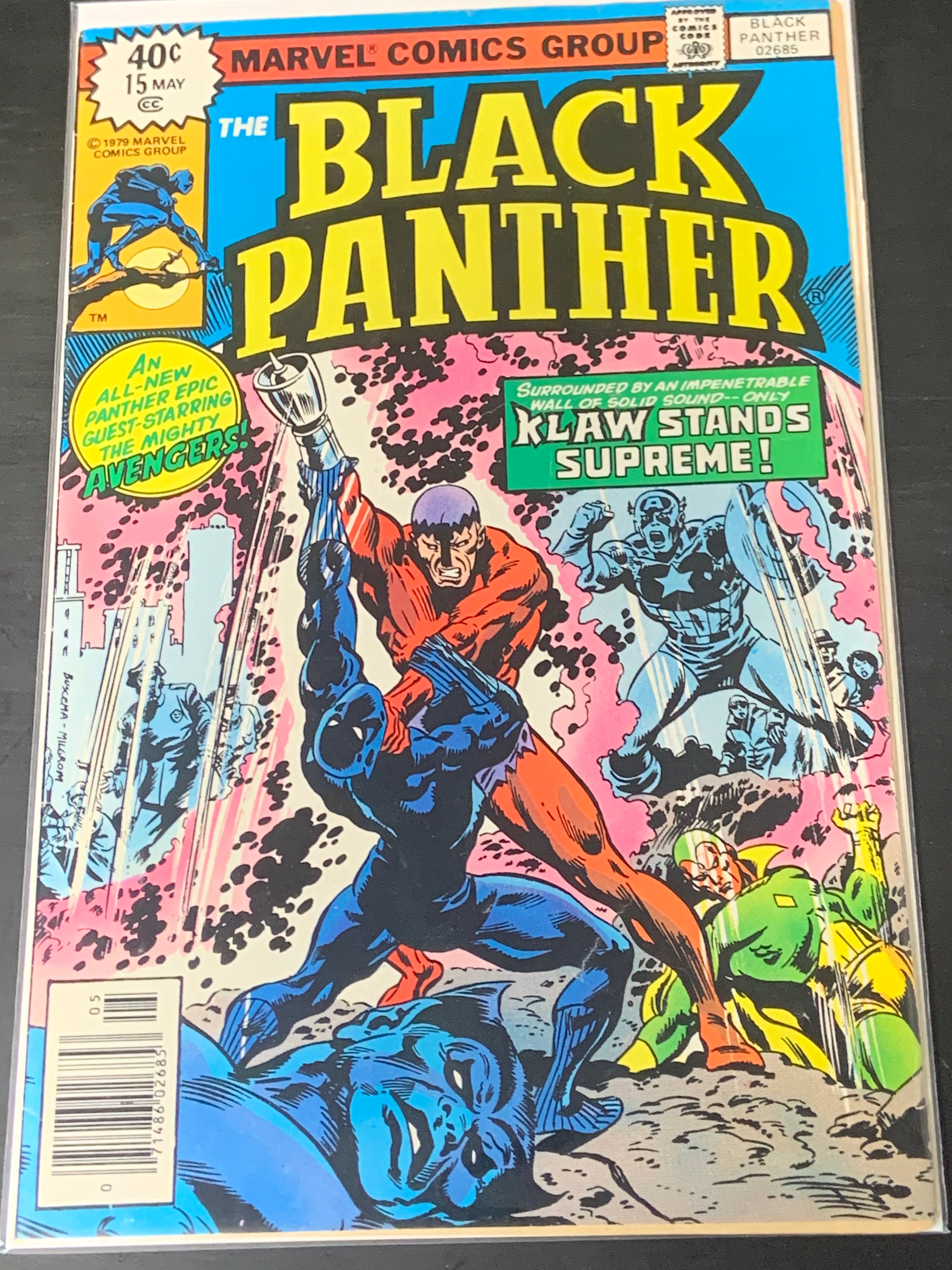 Black Panther 15 Marvel 1979 1st Series, Scarce Final Issue