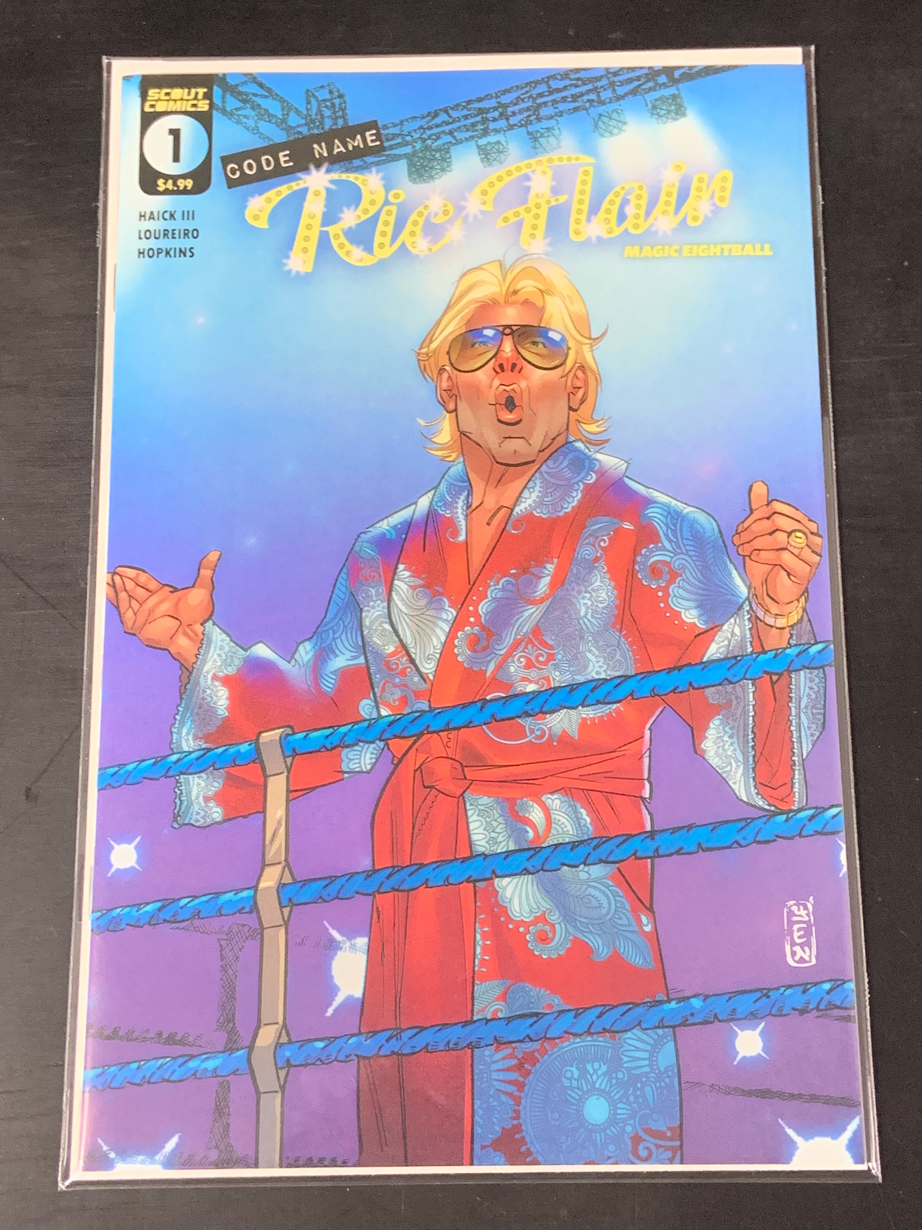 Code Name Ric Flair Magic Eightball 1 Scout Comics 2023 Cover B