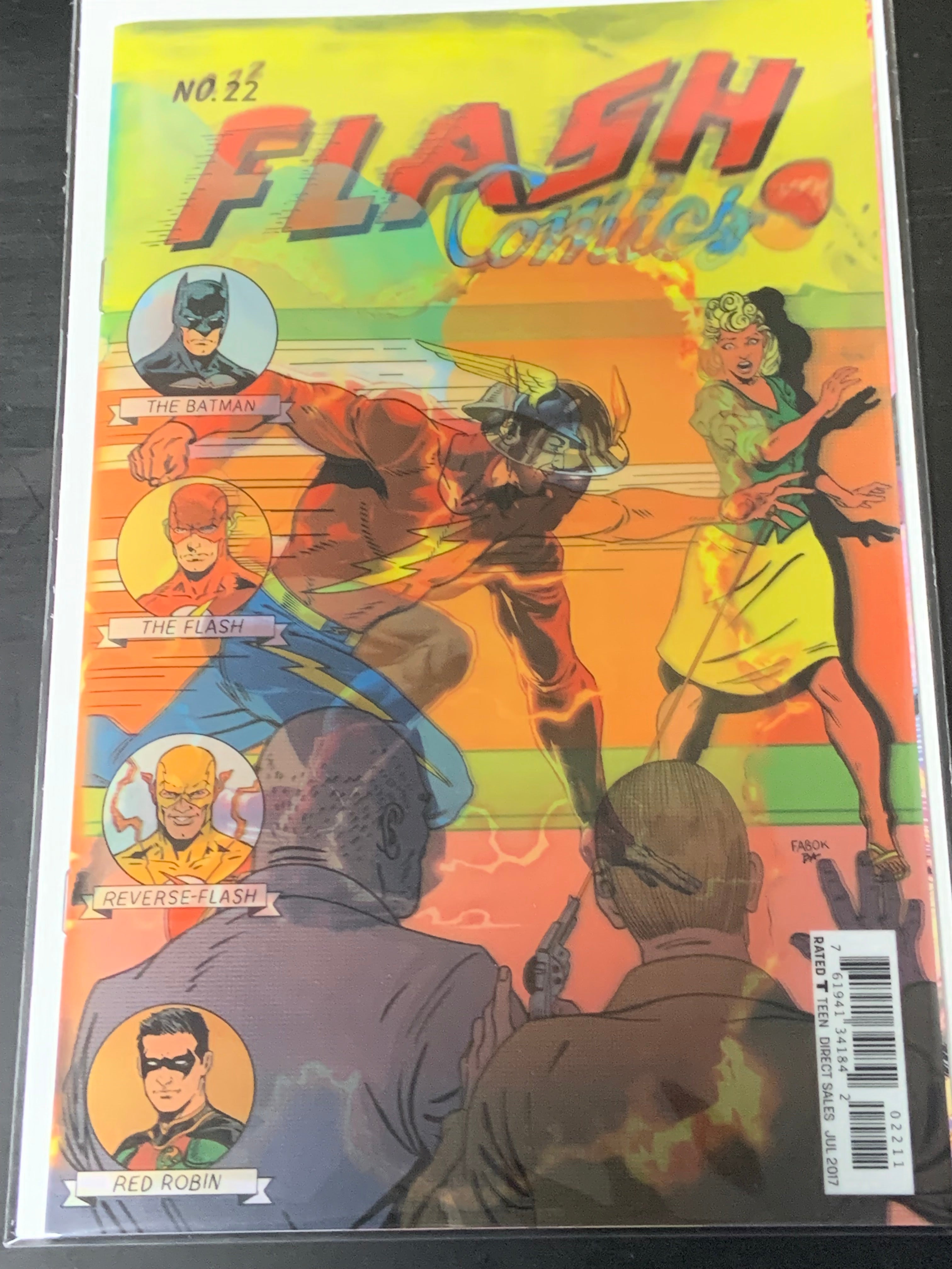 The Flash 22 DC 2017 Jason Fabok 3D Lenticular Cover
