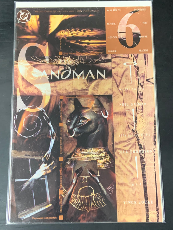 Sandman 46 DC 1993 Bast Cover