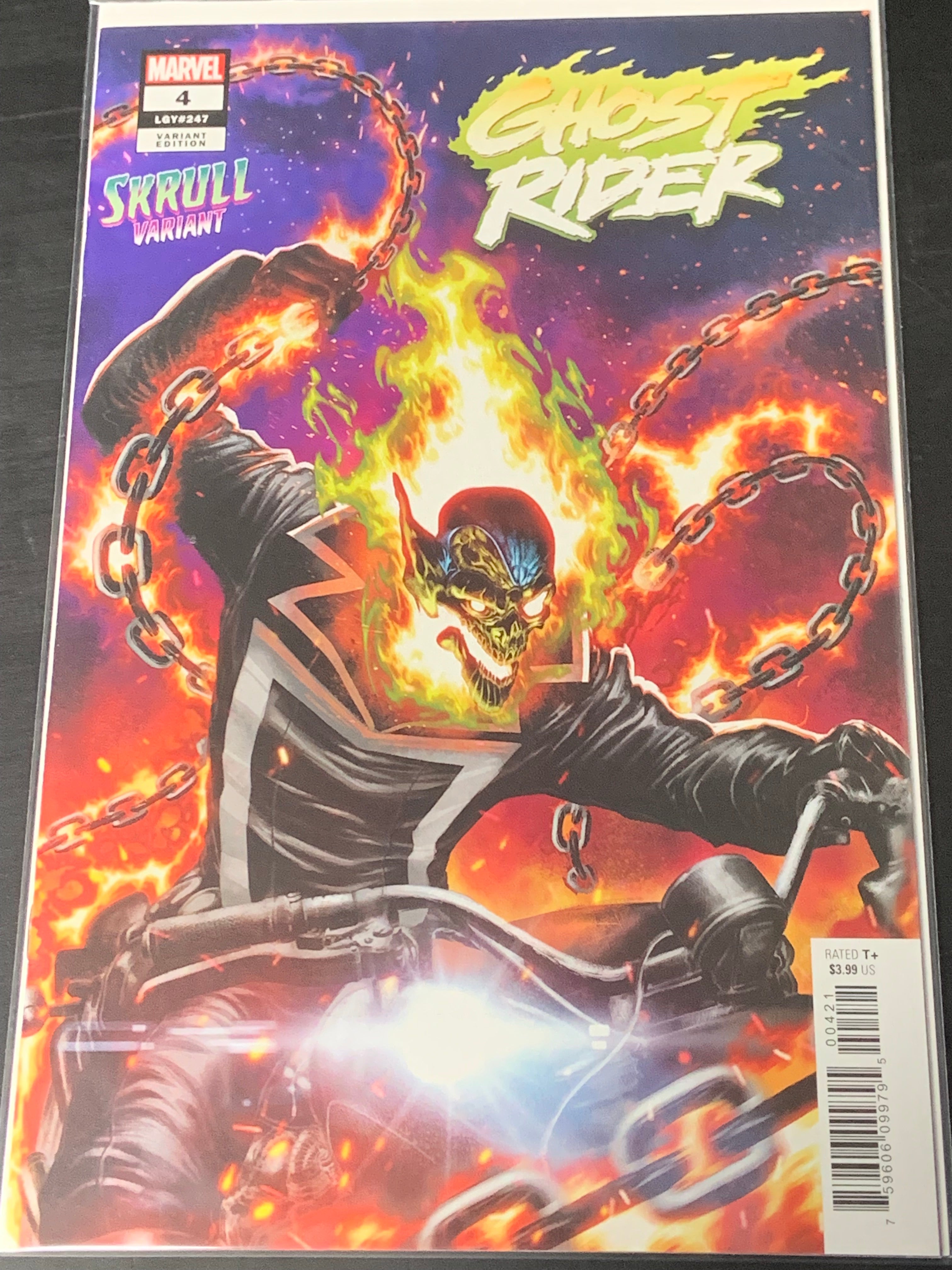 Ghost Rider 4 Marvel 2022 Skrull Variant Cover