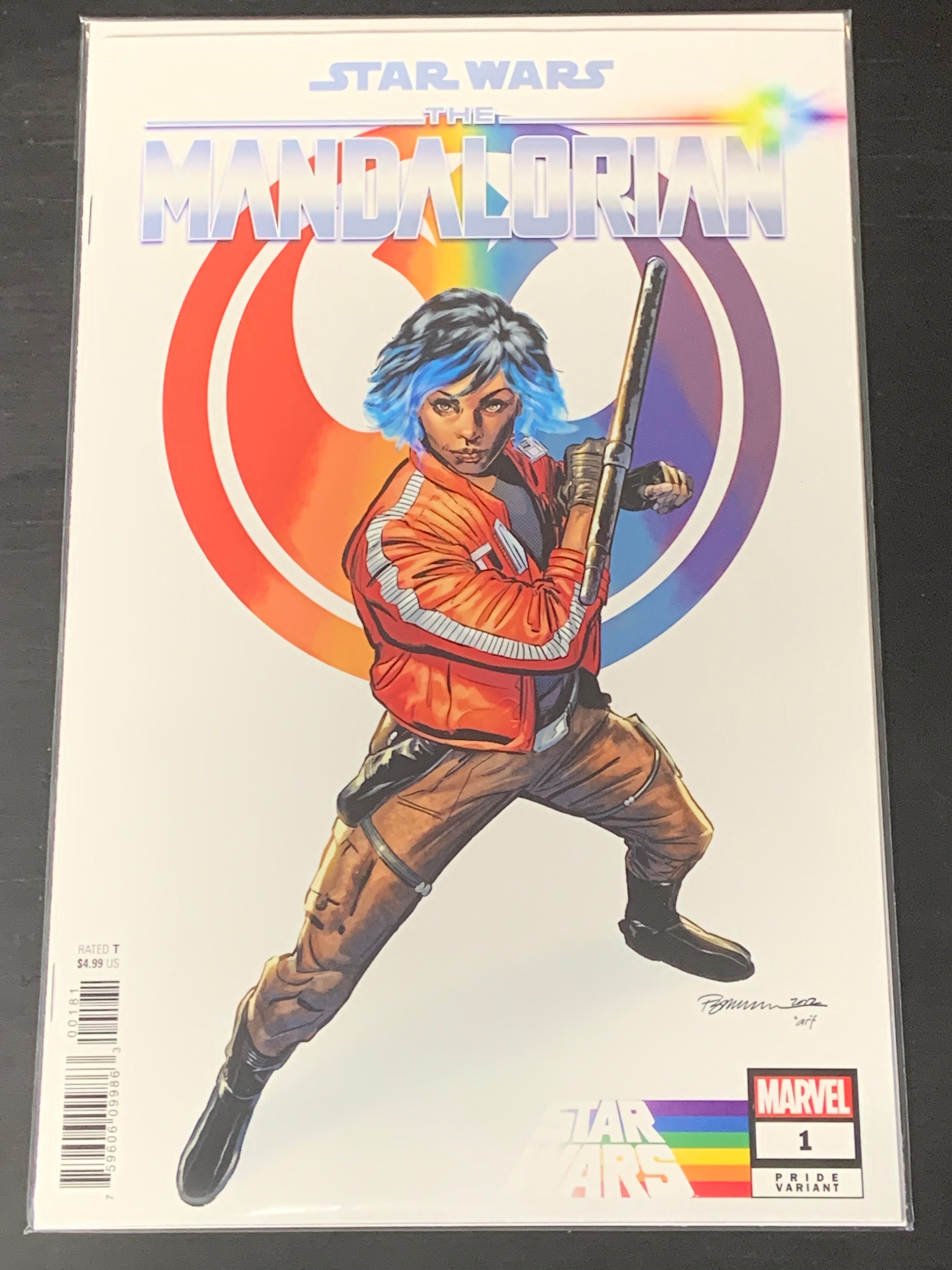 The Mandalorian 1 Marvel 2022 Pride Variant, 1st Cover app of Vi Moradi