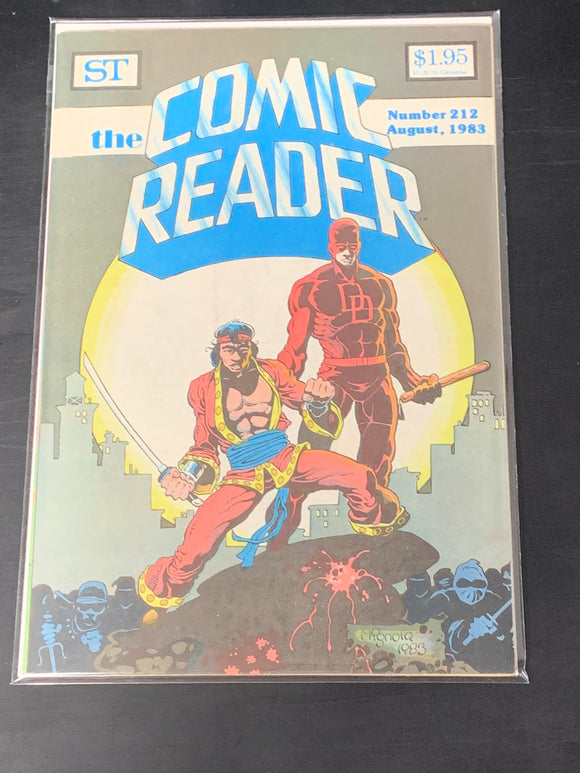 The Comic Reader 212 1983 1st App of Beta Ray Bill in preview, pre-dates Thor 337