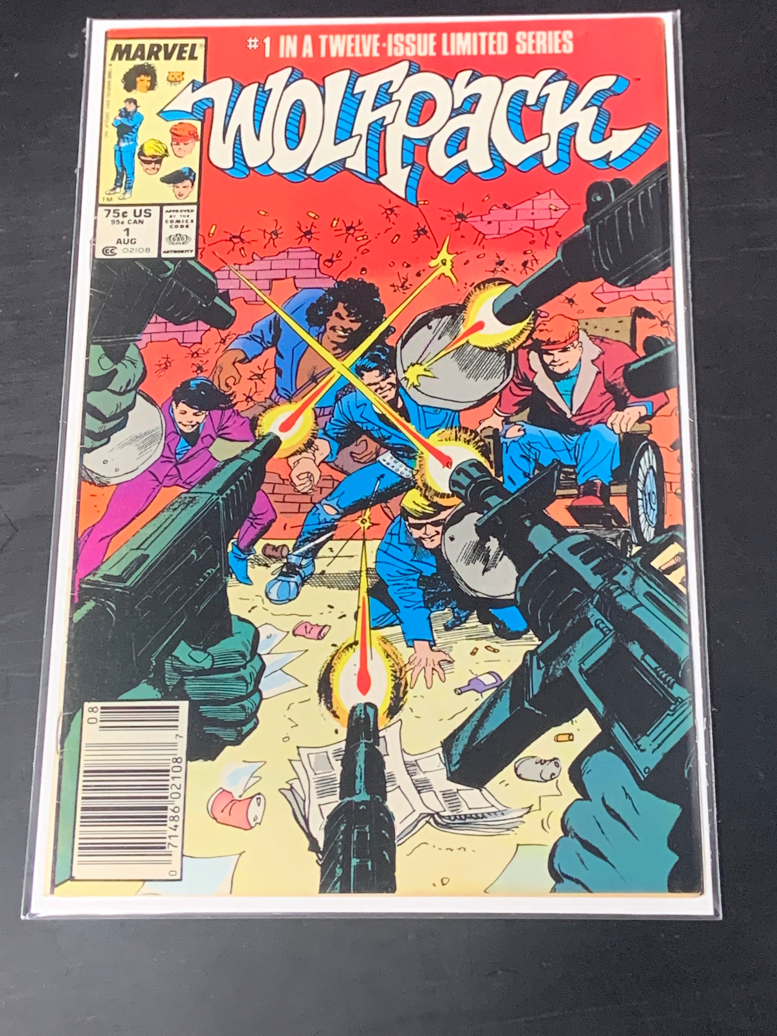 Wolfpack 1 Marvel 1988 Newsstand 1st App & Origin of Wolfpack