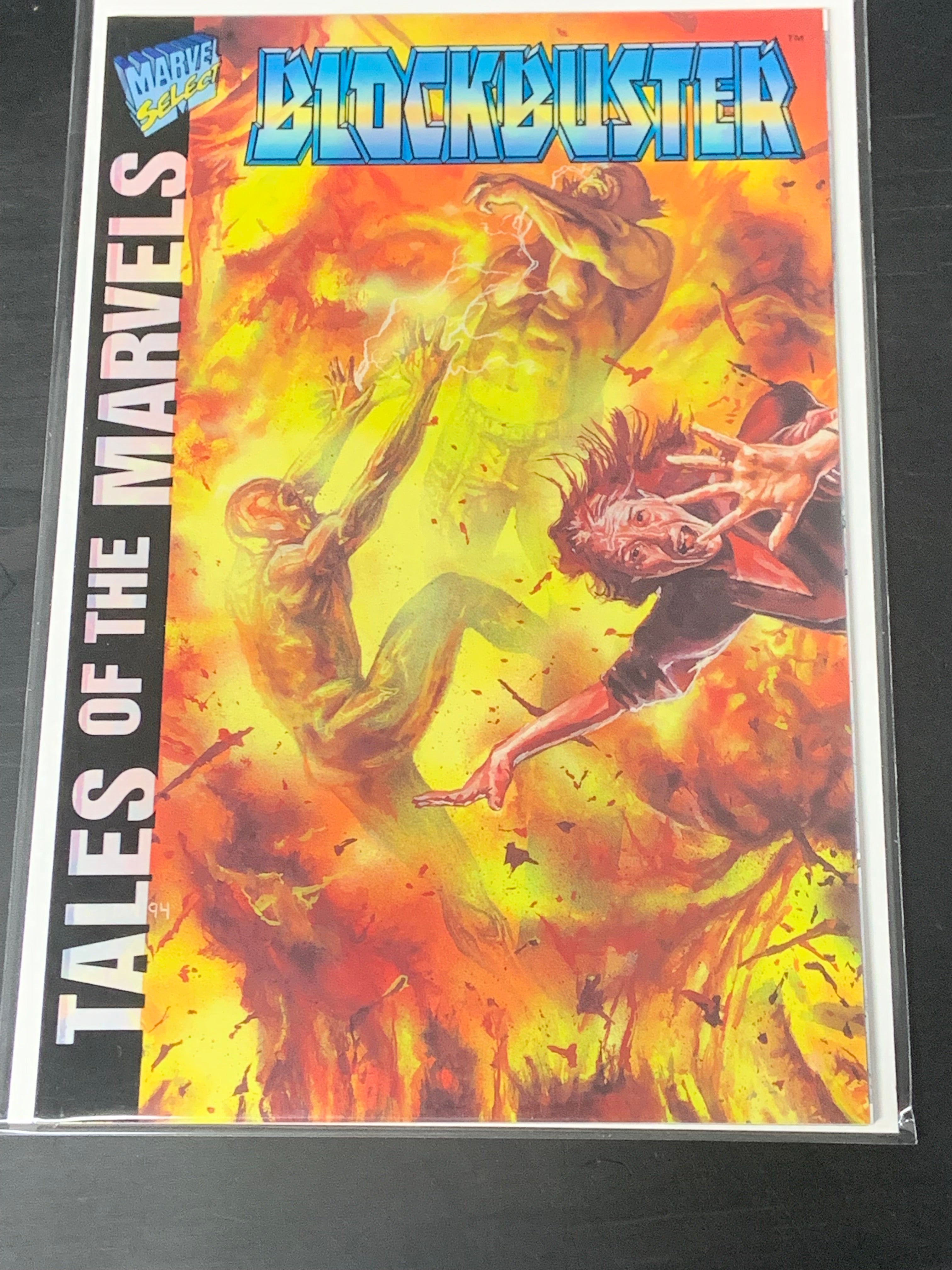 Tales of the Marvels Blockbuster Marvel 1995 Acetate Cover