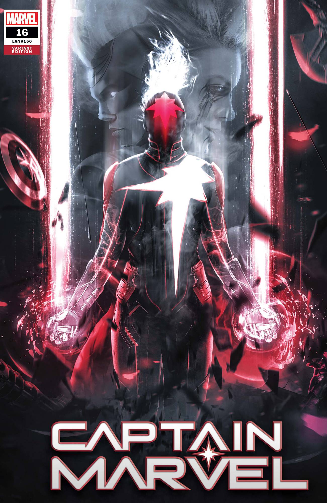 Captain Marvel 16 Marvel Comics 2019 Boss Logic Variant Cover!