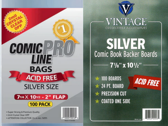 Comic Pro Line SILVER - Bags & Boards