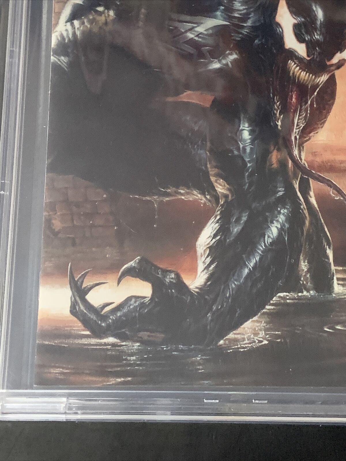 Venom 1 Frankies Comics Virgin Variant 2017 CBCS 9.4 SS Signed By Dell Otto!