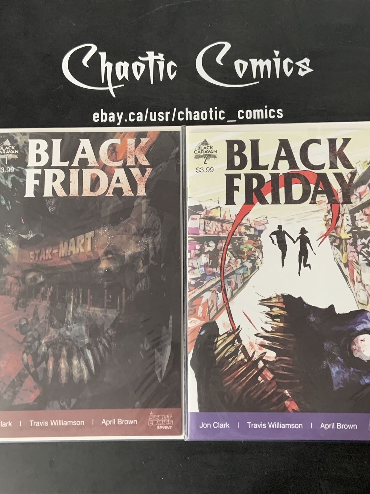 Black Friday 1 & 2 Black Caravan Scout Comics 2020 Full Set