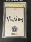 Venom 1 Frankies Comics Virgin Variant 2017 CBCS 9.4 SS Signed By Dell Otto!