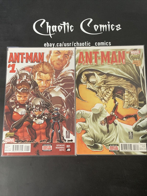 Ant-Man 1 & 2 Marvel Comics 2015 Incredible Mark Brooks Covers!