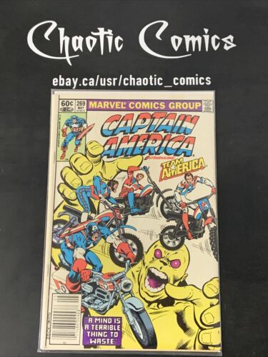 Captain America 269 Marvel 1982 Newsstand Edition, 1st App Of Team America!