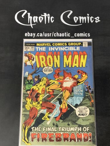 Iron Man 59 Marvel 1973 1st App Of Roxanne Gilbert! Firebrand Cover And App!