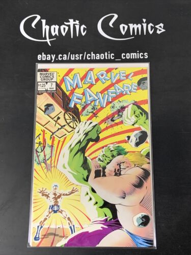 Marvel Fanfare 7 1983 Classic Cover, Hulk Vs The Blob!