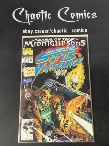 Spirits Of Vengeance 1 Marvel Comics 1992 Midnight Sons Part 2