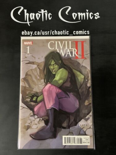 Civil War II 1 Phil Noto 1:10 Variant The Death Of She-hulk! Marvel 2016