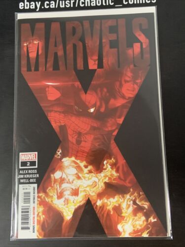 Marvels X 1 & 2 Marvel Comics 2020 Beautiful Masterpeices By Alex Ross!