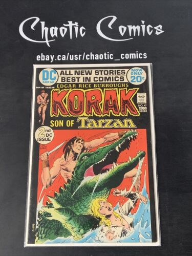 Korak Son Of Tarzan 47 DC Comics 1972 2nd DC Published Issue, Formerly Gold Key