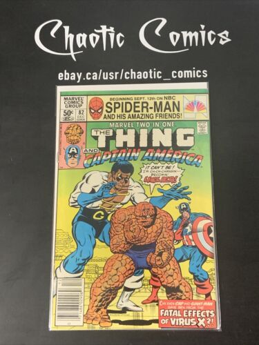 Marvel Two In One 82 Newsstand 1981 1st Mentioning Of Hank Pym Having Cancer!