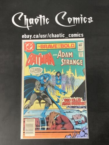 The Brave And The Bokd 190 DC Comics 1982 Newsstand The Death Of Adam Strange!